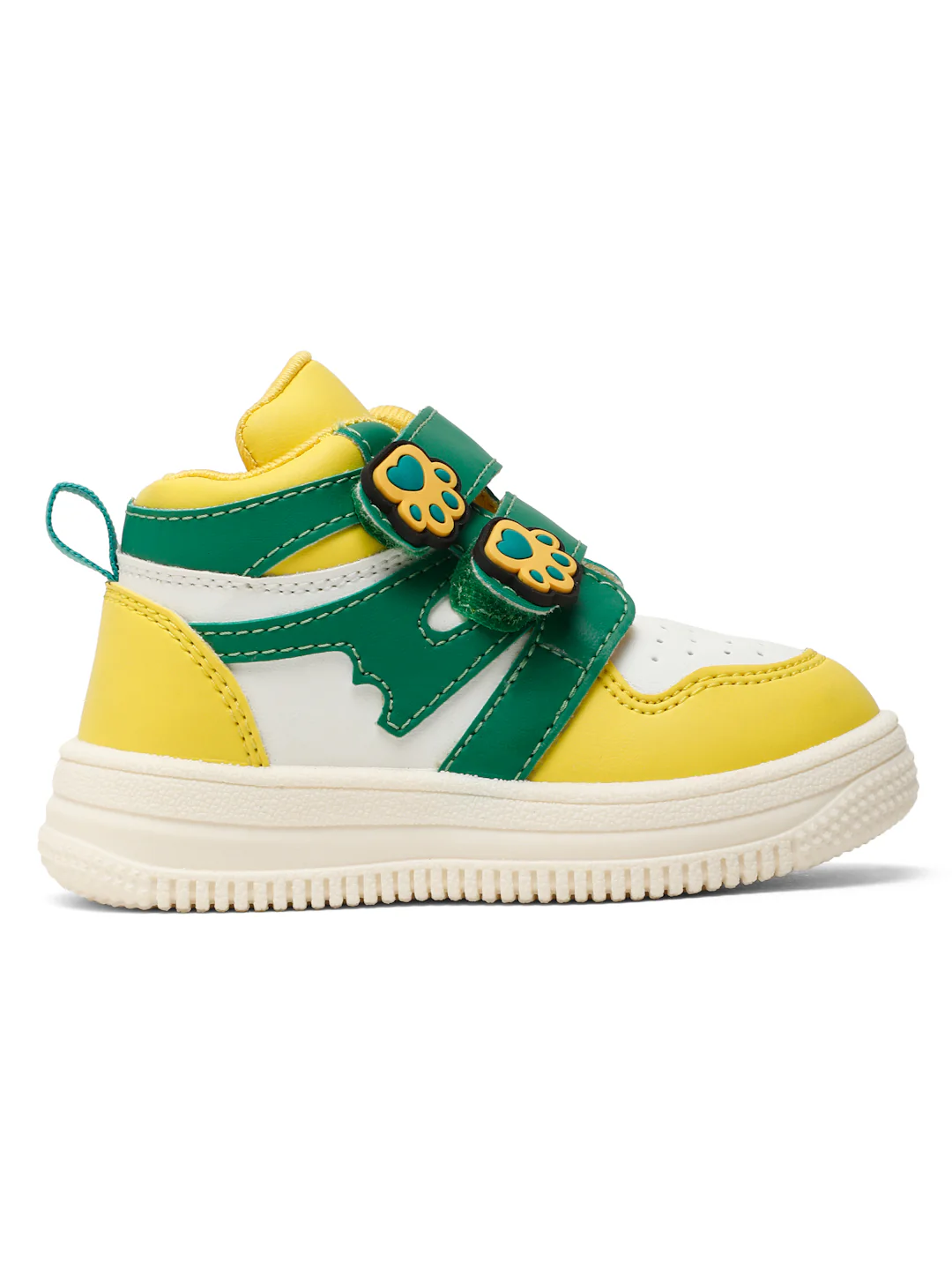 Colorpop Toddlers' High Ankle Sneakers - Yellow & Green (Unisex) - Image 3