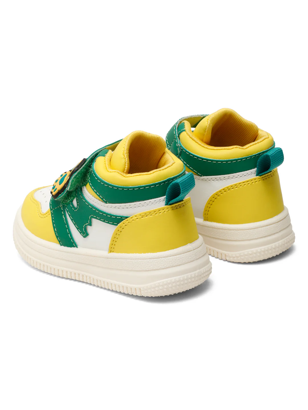Colorpop Toddlers' High Ankle Sneakers - Yellow & Green (Unisex) - Image 5