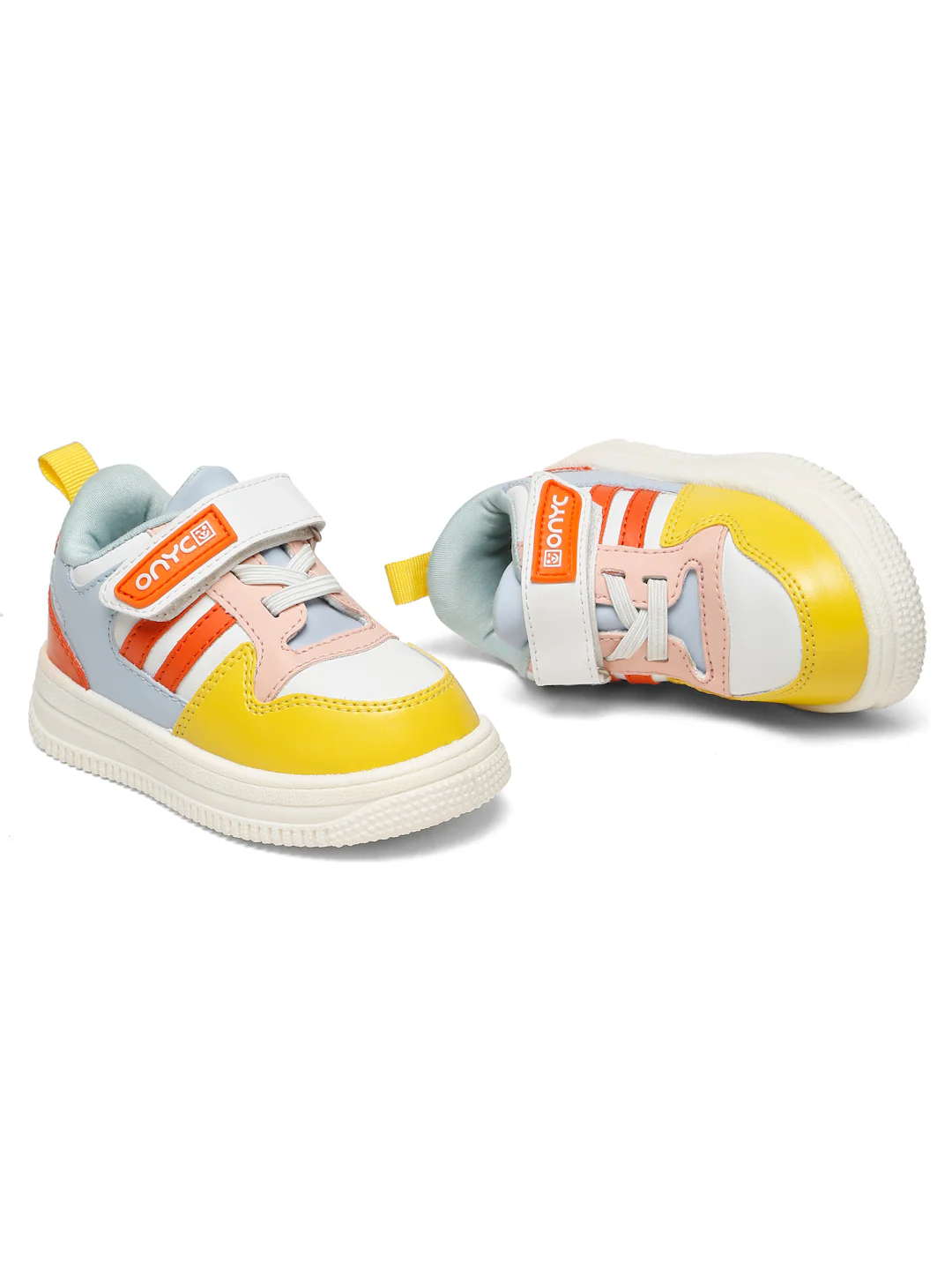 Donut Comfortable & LightWeight Sneakers With Elastic Laces  - White (Unisex) - Image 11