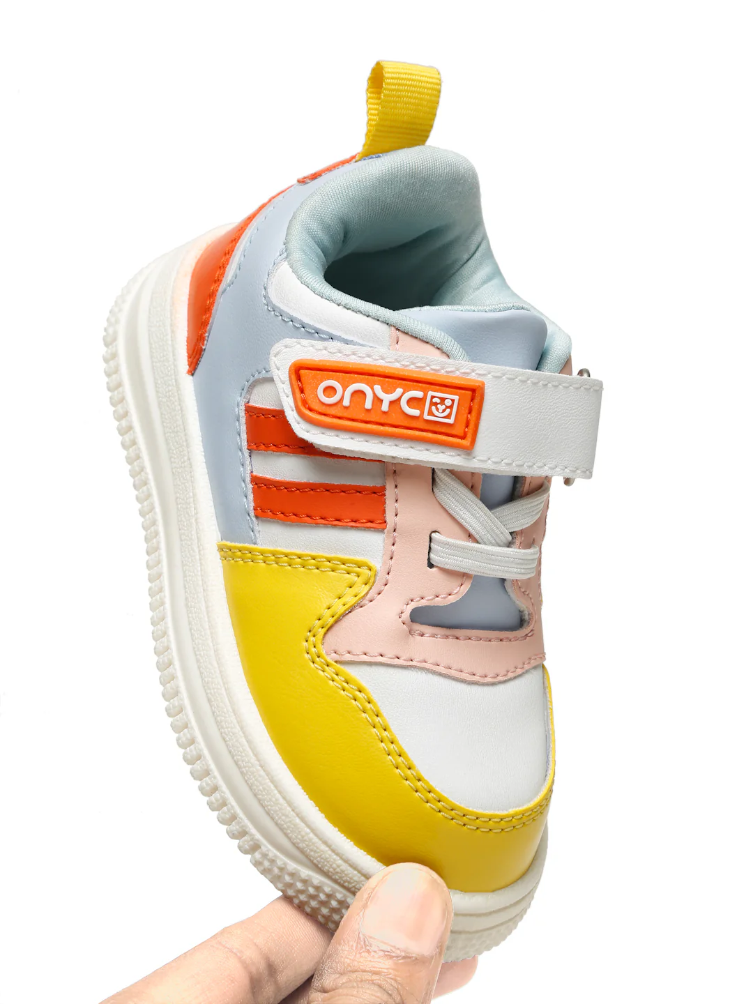 Donut Comfortable & LightWeight Sneakers With Elastic Laces  - White (Unisex) - Image 13