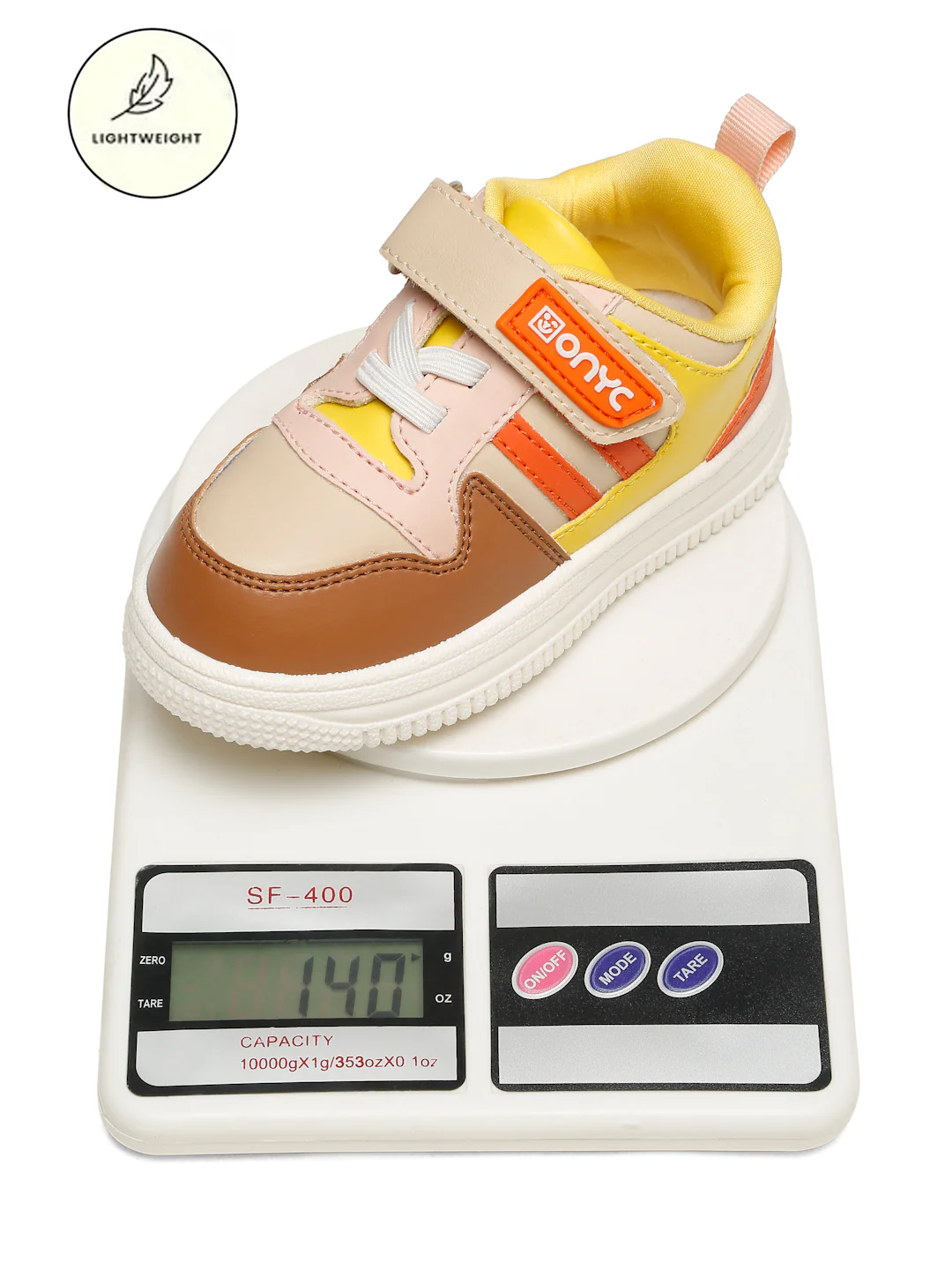 Donut Comfortable & LightWeight Sneakers With Elastic Laces  - Beige (Unisex) - Image 10