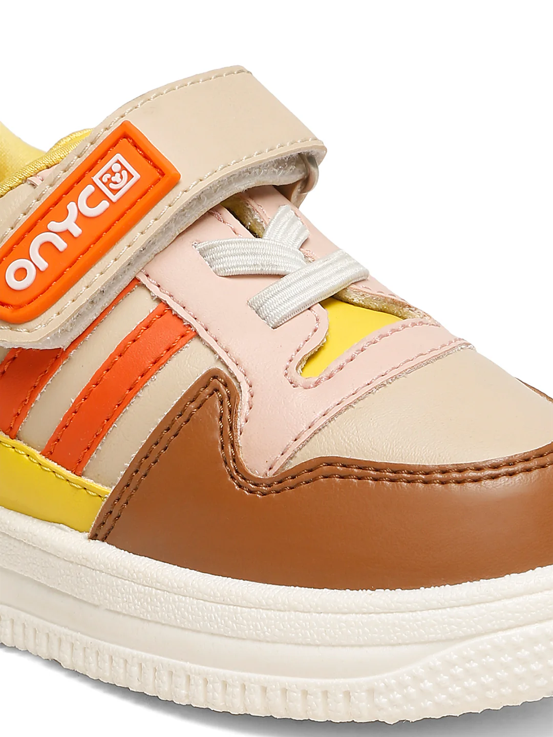 Donut Comfortable & LightWeight Sneakers With Elastic Laces  - Beige (Unisex) - Image 2