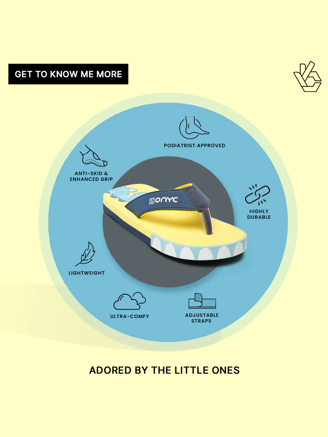 Premium Dino V-Shape Flip-flops - Yellow (Unisex) - Image 10
