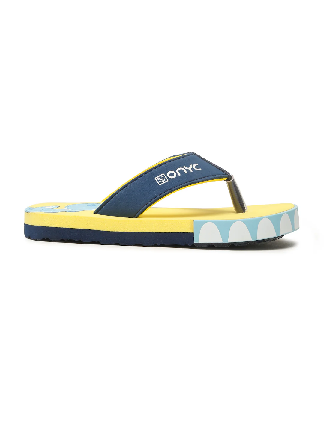 Premium Dino V-Shape Flip-flops - Yellow (Unisex) - Image 4