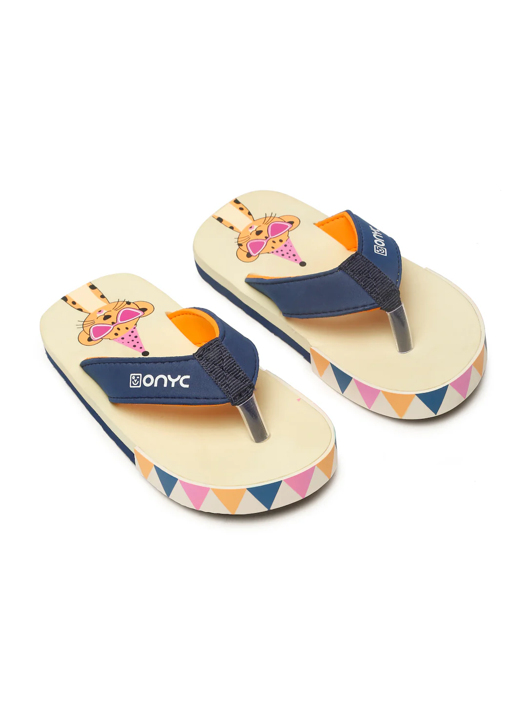 Premium Leo V-Shape Flip-flops - Beige (Unisex) - Image 3