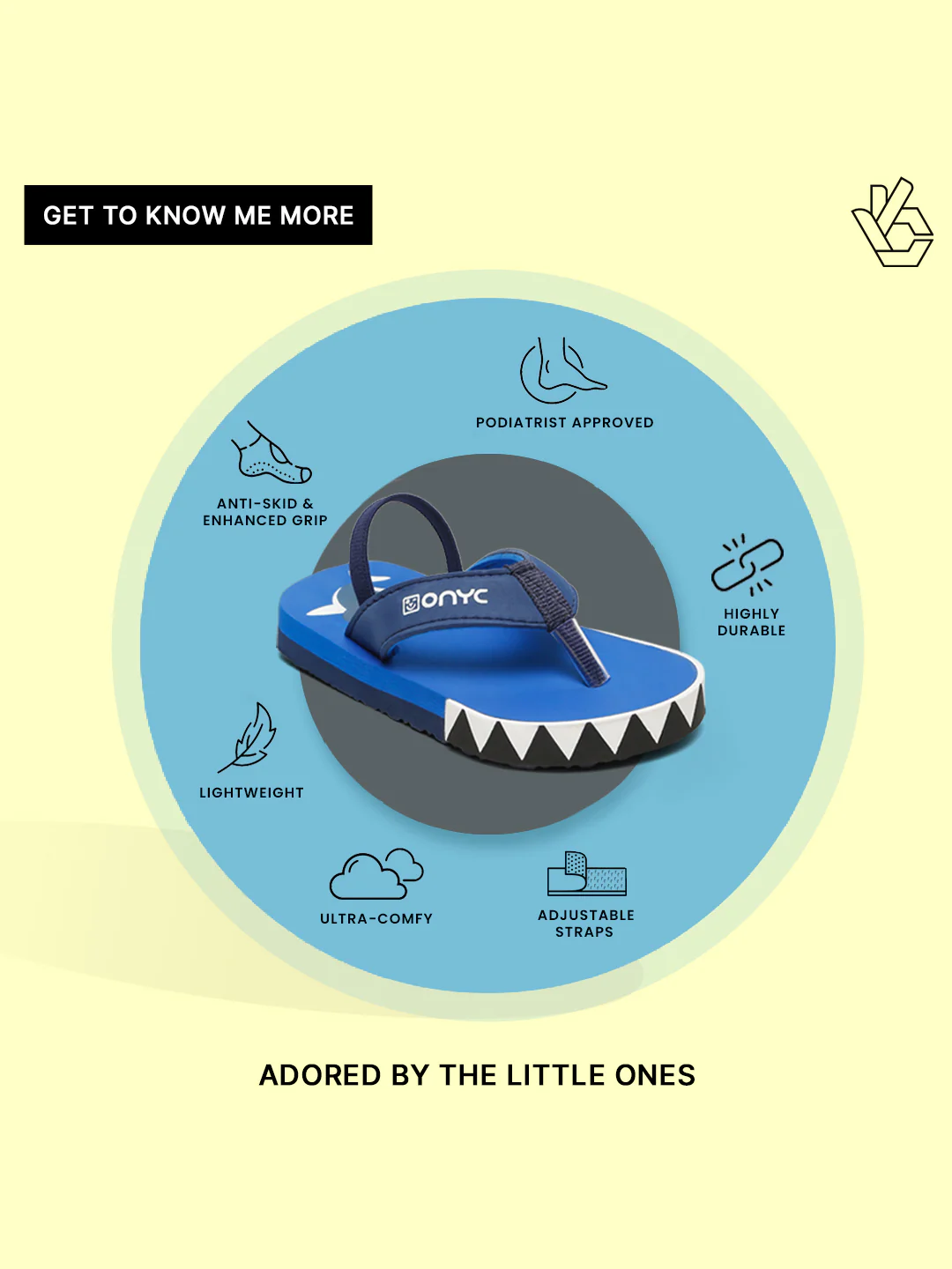 Premium Shark Flip-flops With Adjustable BackSupport - Blue (Unisex) - Image 9