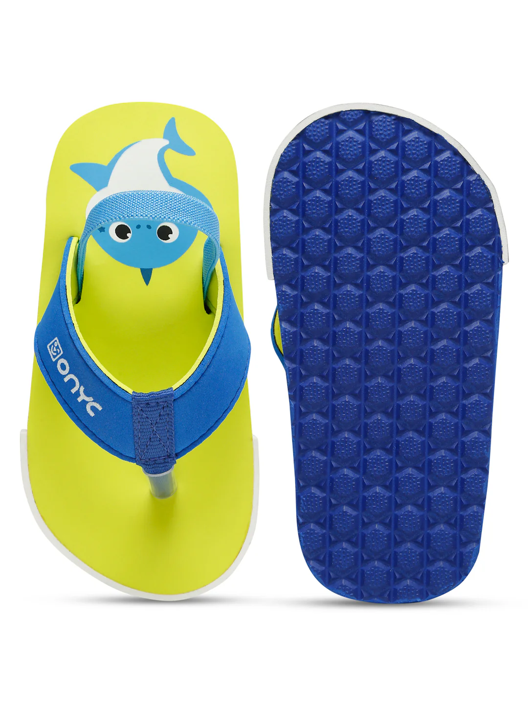 Premium Shark Flip-flops With Adjustable BackSupport - Neon Green (Unisex) - Image 10