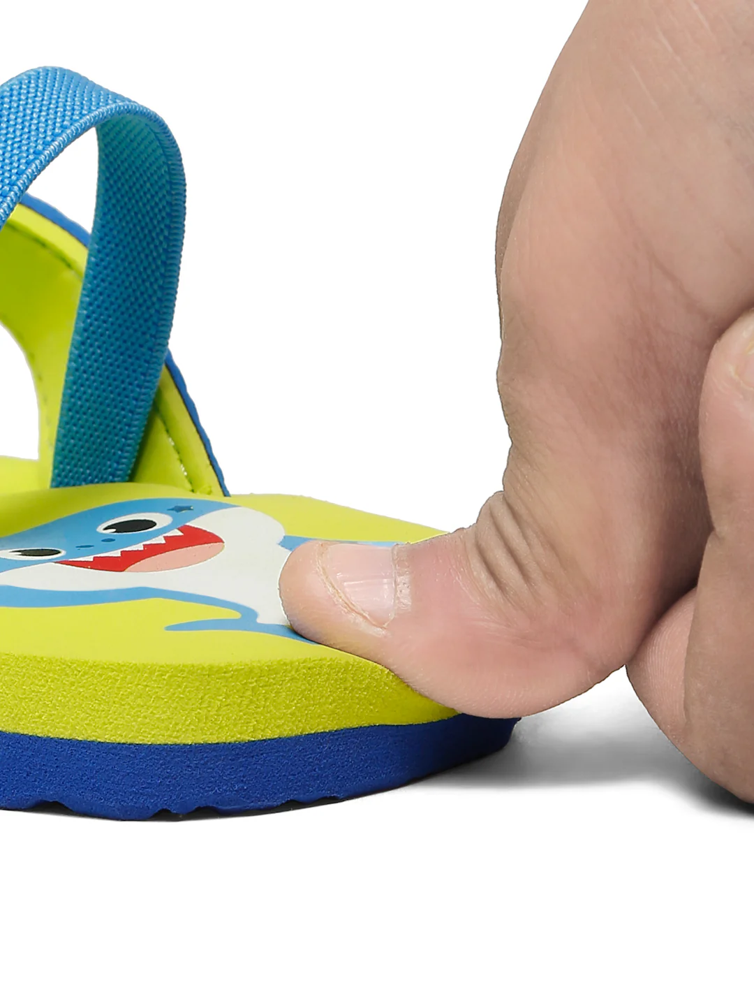 Premium Shark Flip-flops With Adjustable BackSupport - Neon Green (Unisex) - Image 8
