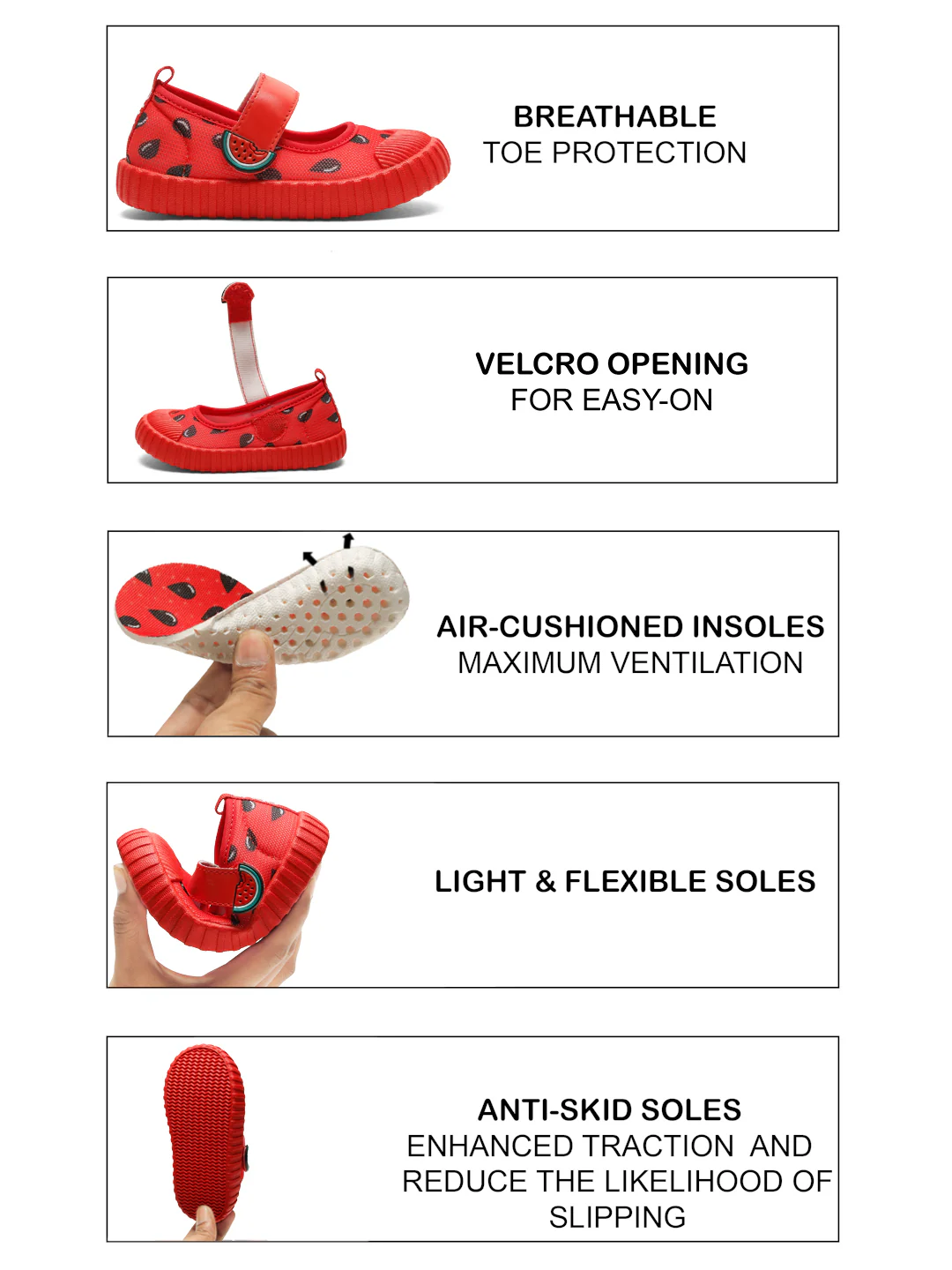 Premium Watermelon Ballerinas - Red (Girls) - Image 13